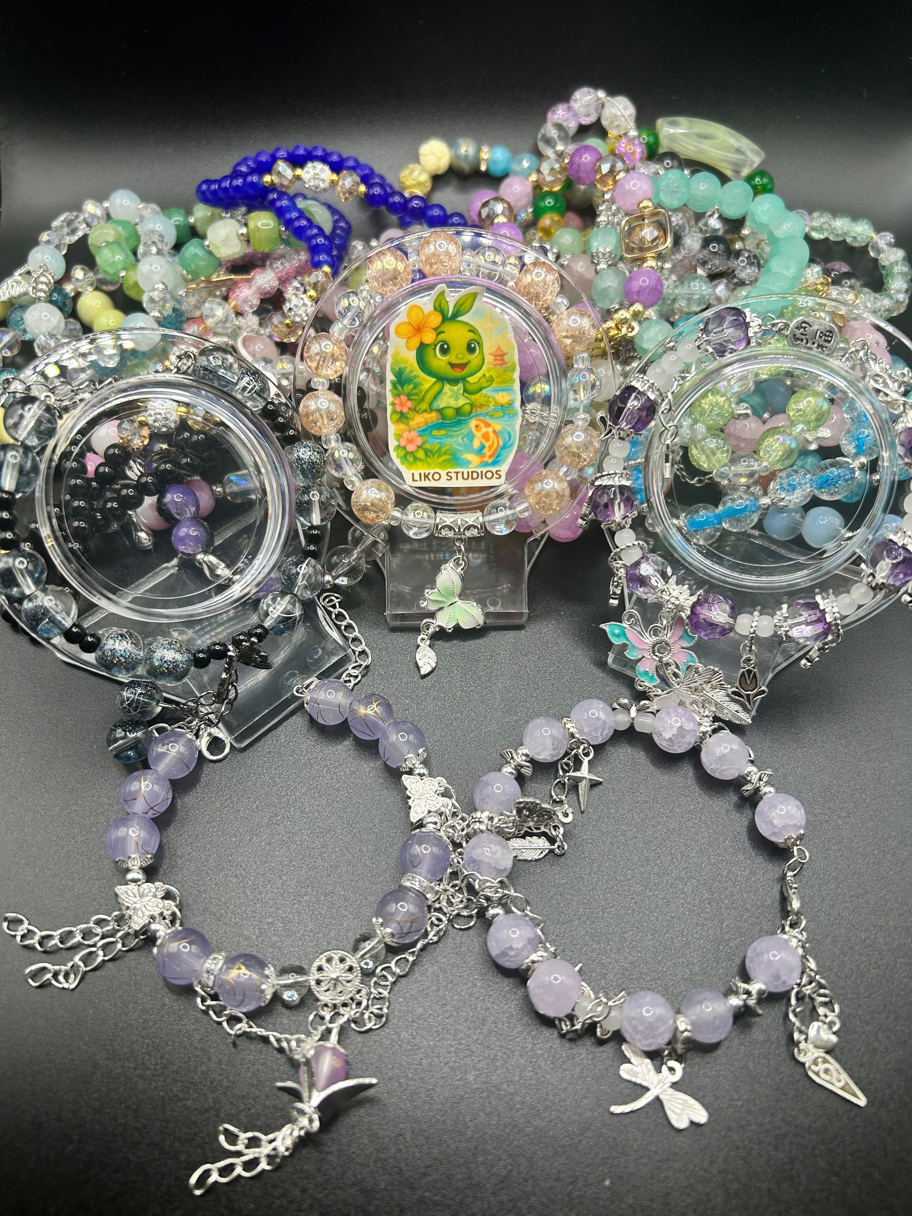 Glass Mystery Bead Bracelet Bundle