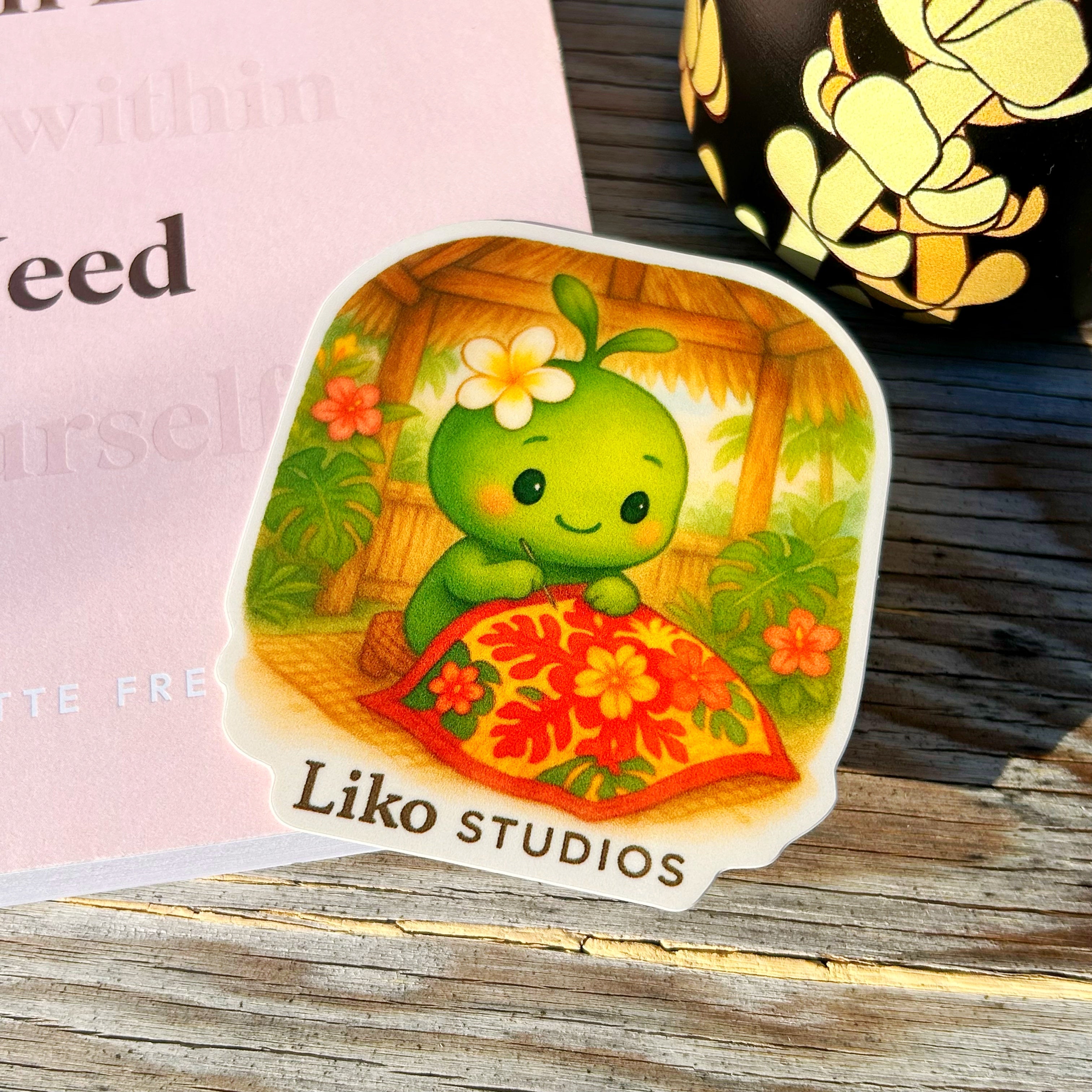 Hawaiian Quilt Making • Liko Sticker