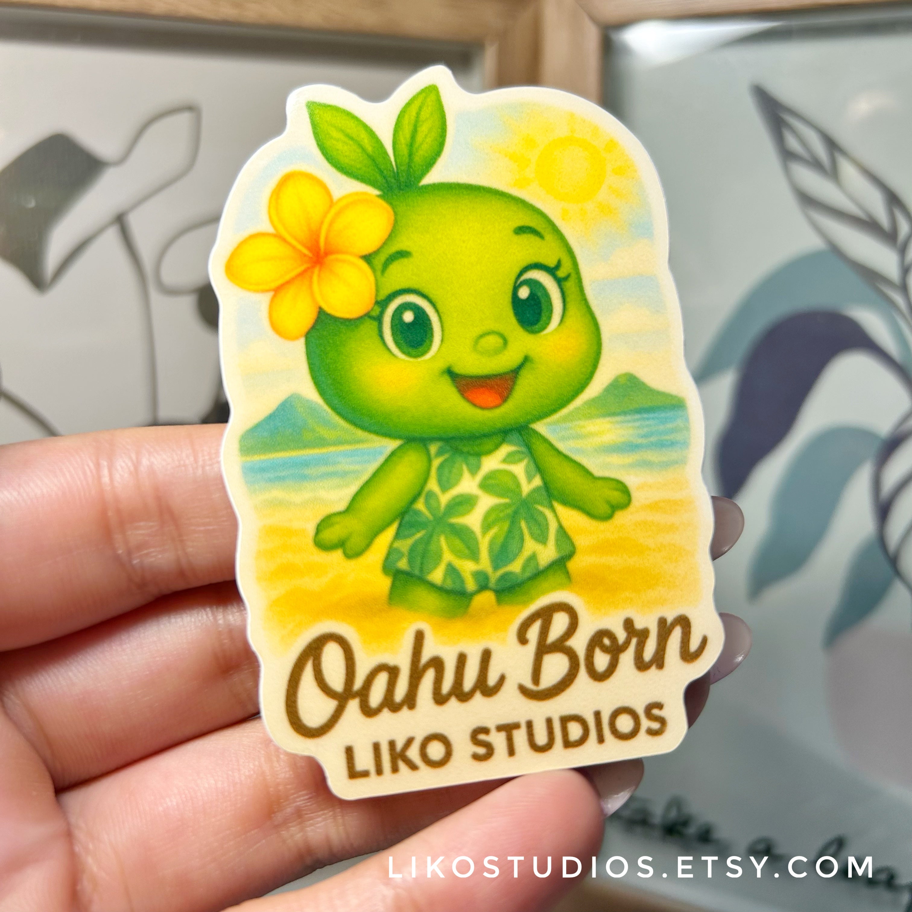 Oahu Born • Liko Sticker