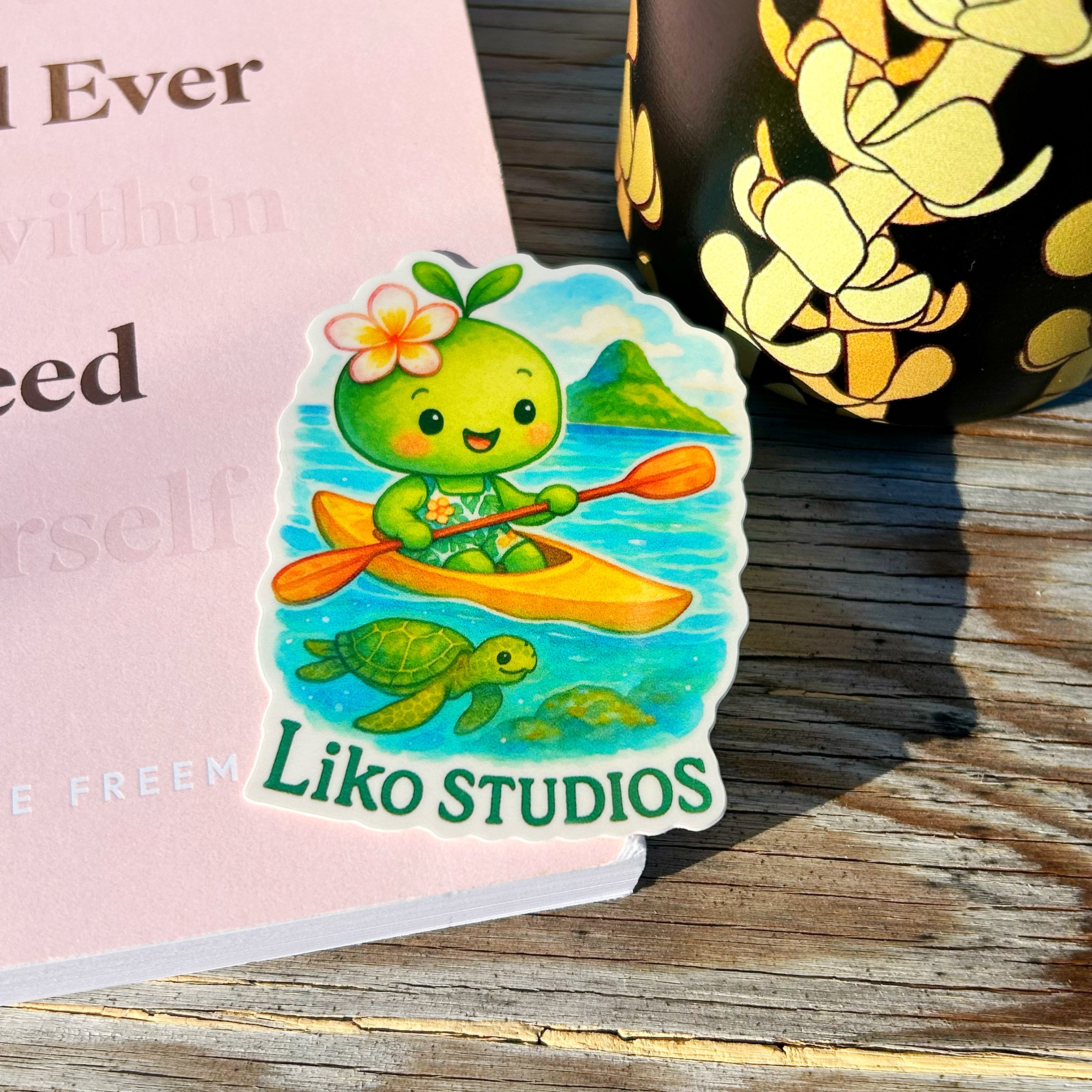 Kayaking to China Man’s Hat, Oahu• Liko Sticker