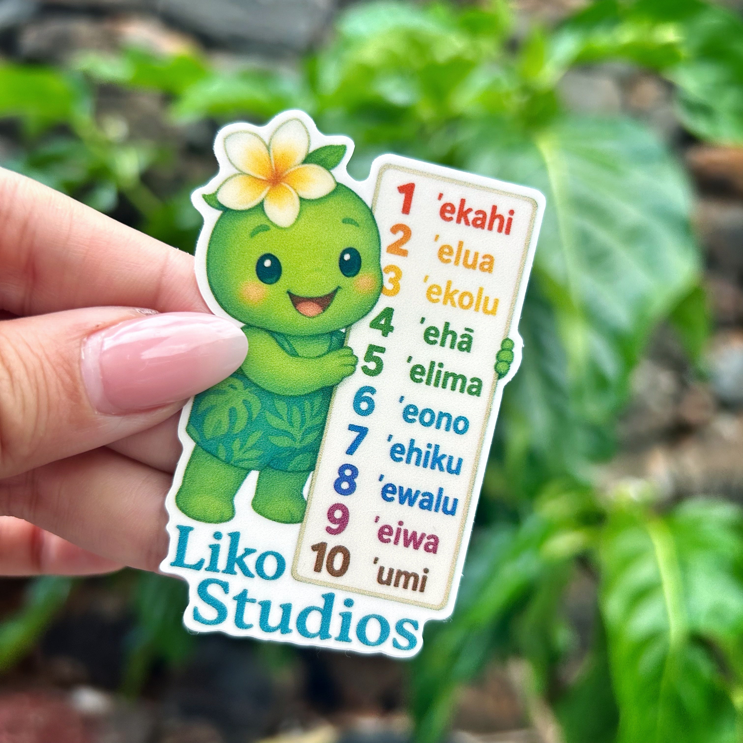 Counting in Hawaiian • Liko Sticker