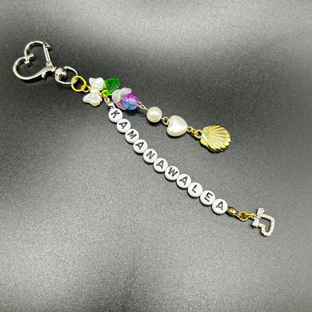 Dainty Crown Flower Handmade Keychain with Name | *Read description *Limited orders per week