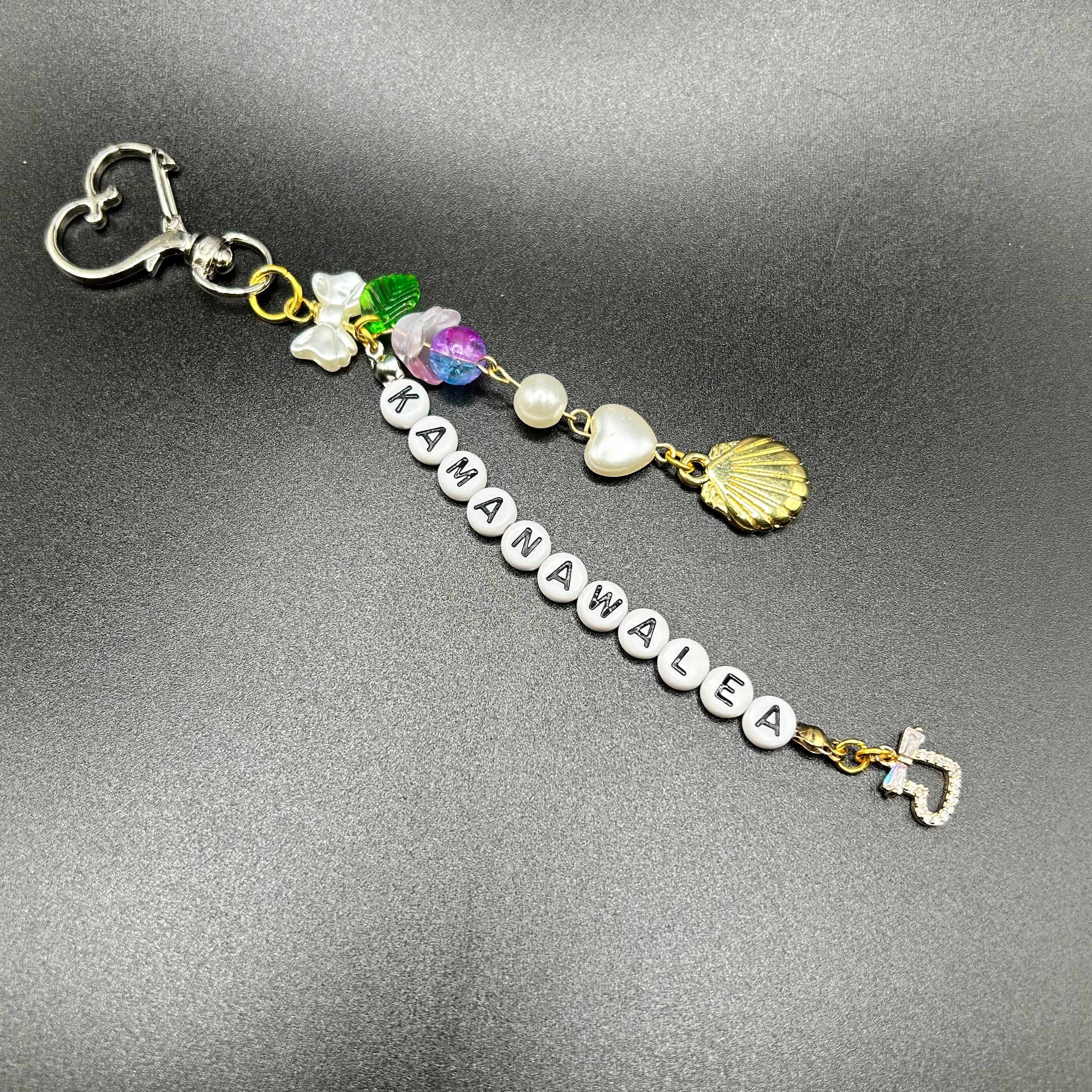 Dainty Crown Flower Handmade Keychain with Name | *Read description *Limited orders per week