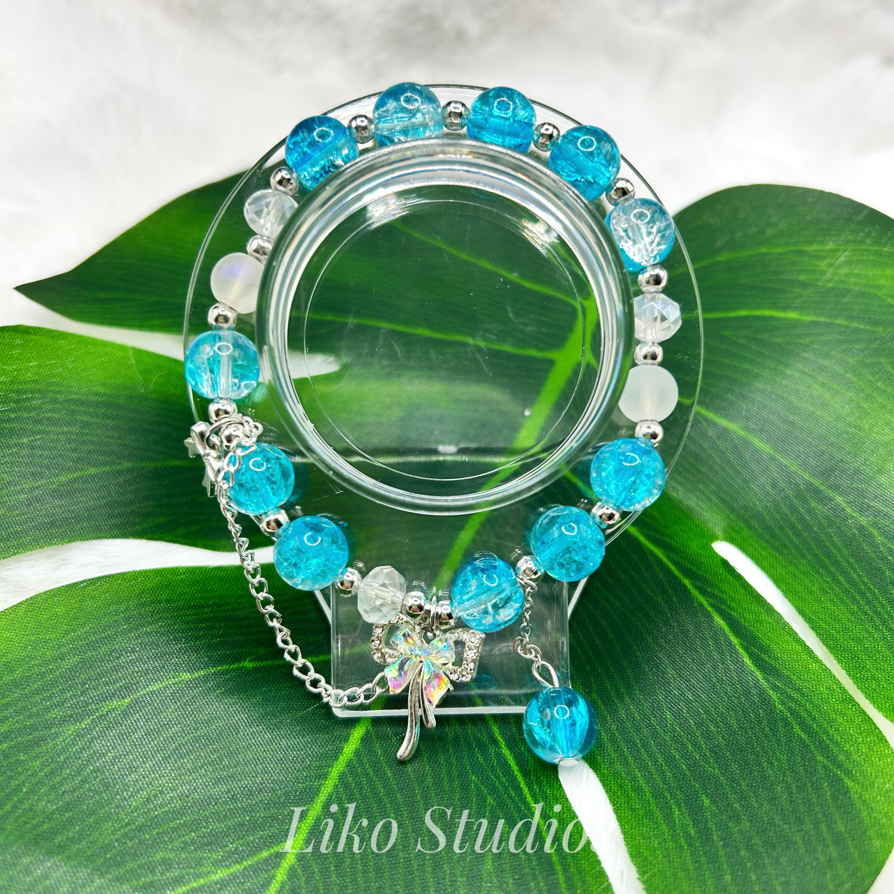 Super Blue Bow • Bracelet 026