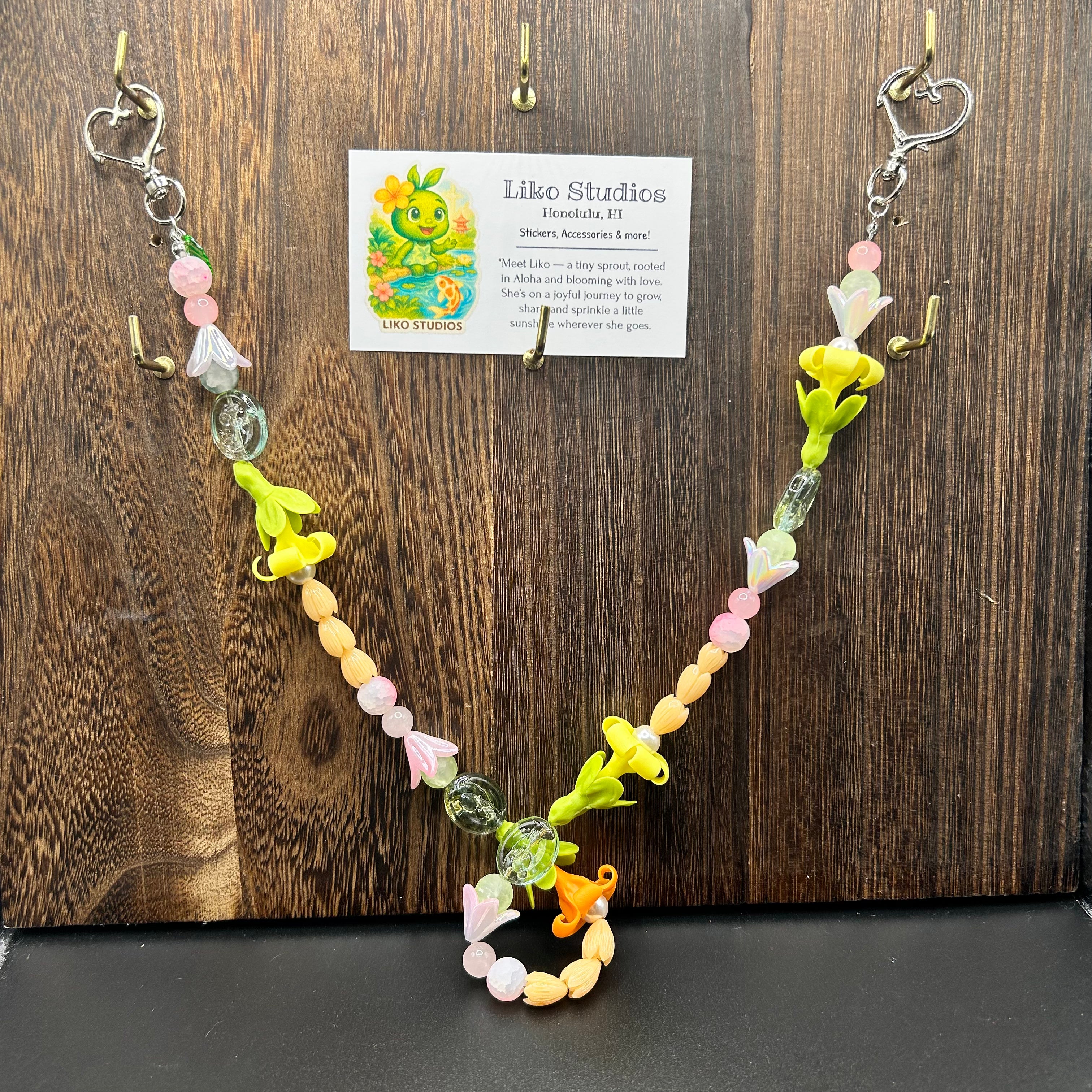 Puakenikeni & Pikake XL • Bag Charm • Phone Charm • Car Lei