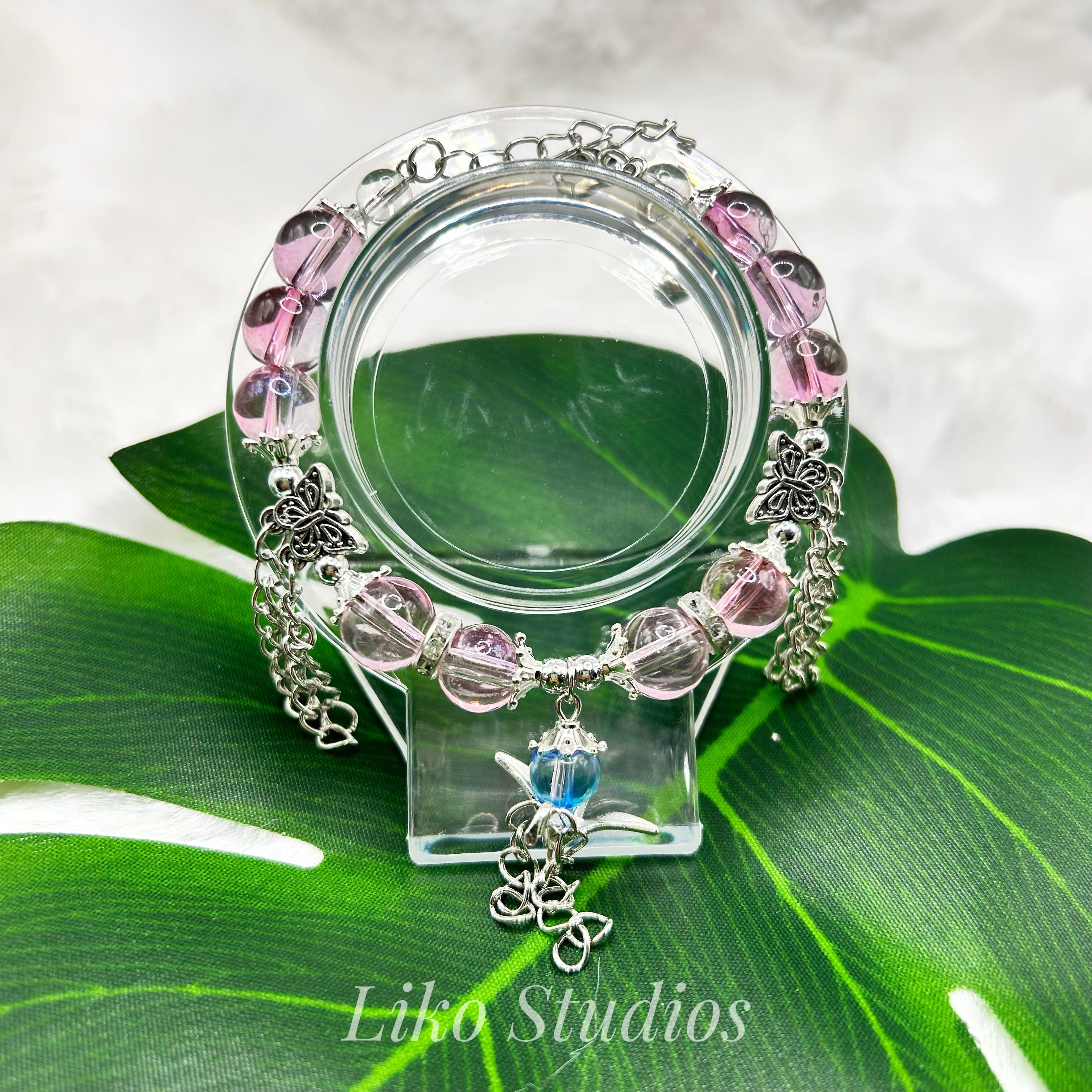 Pink Crane • Bracelet 002