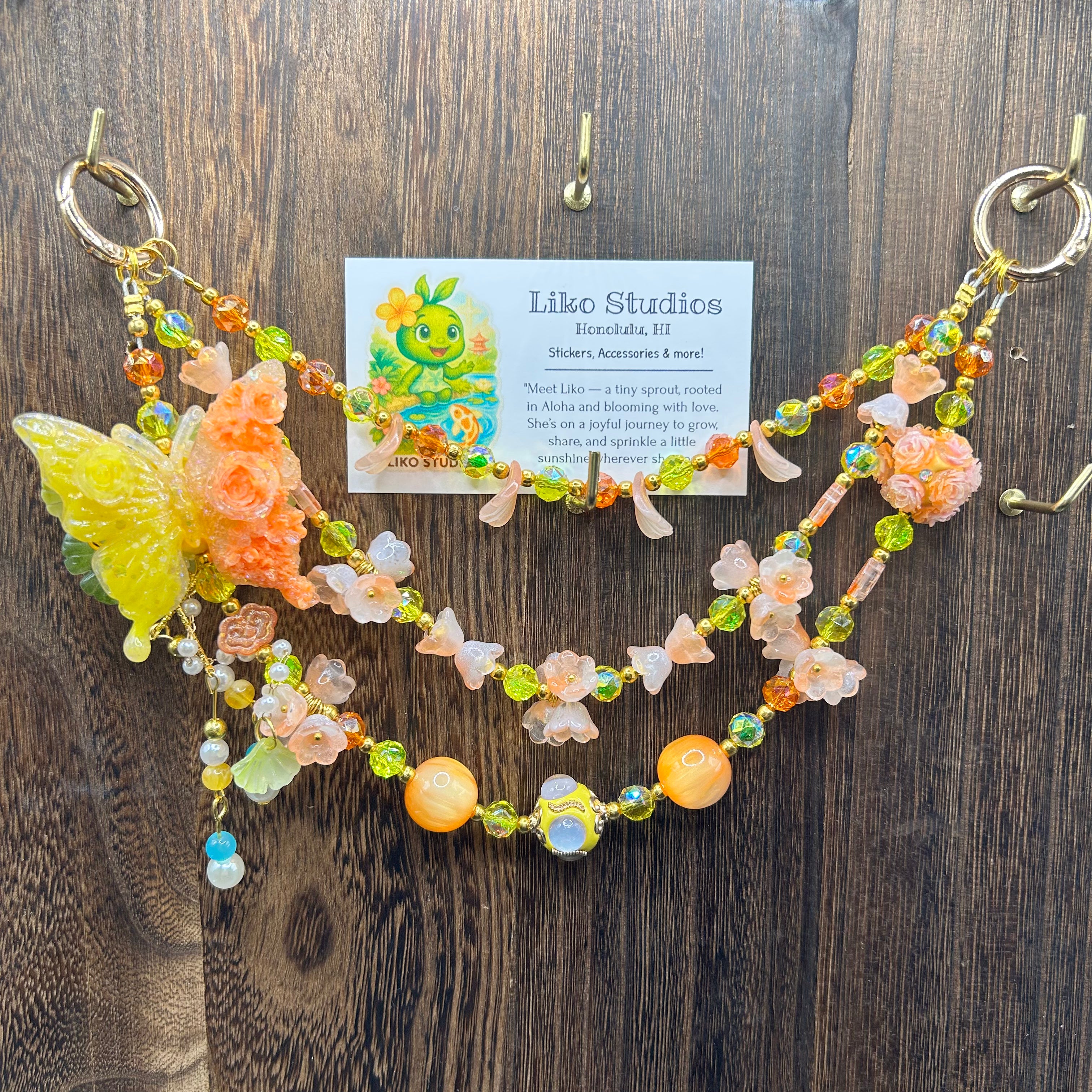 Mai Tai Butterfly • Luxe Bag Charm
