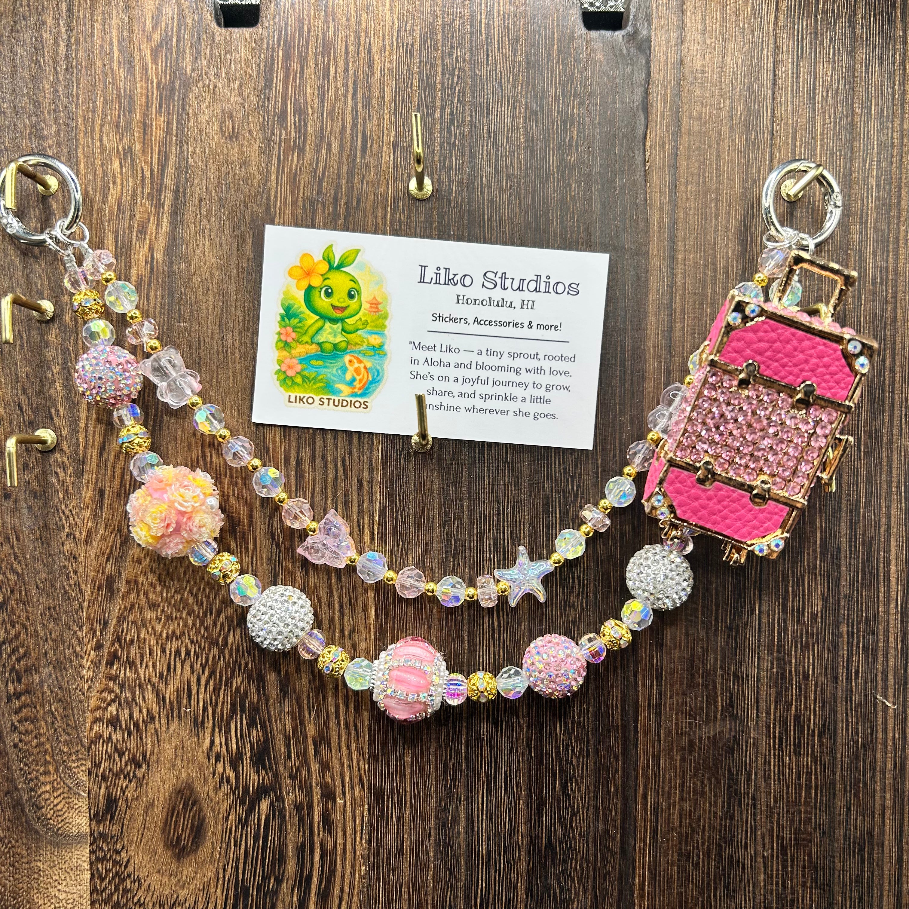 Tropical Pink Vacation • Luxe Bag Charms