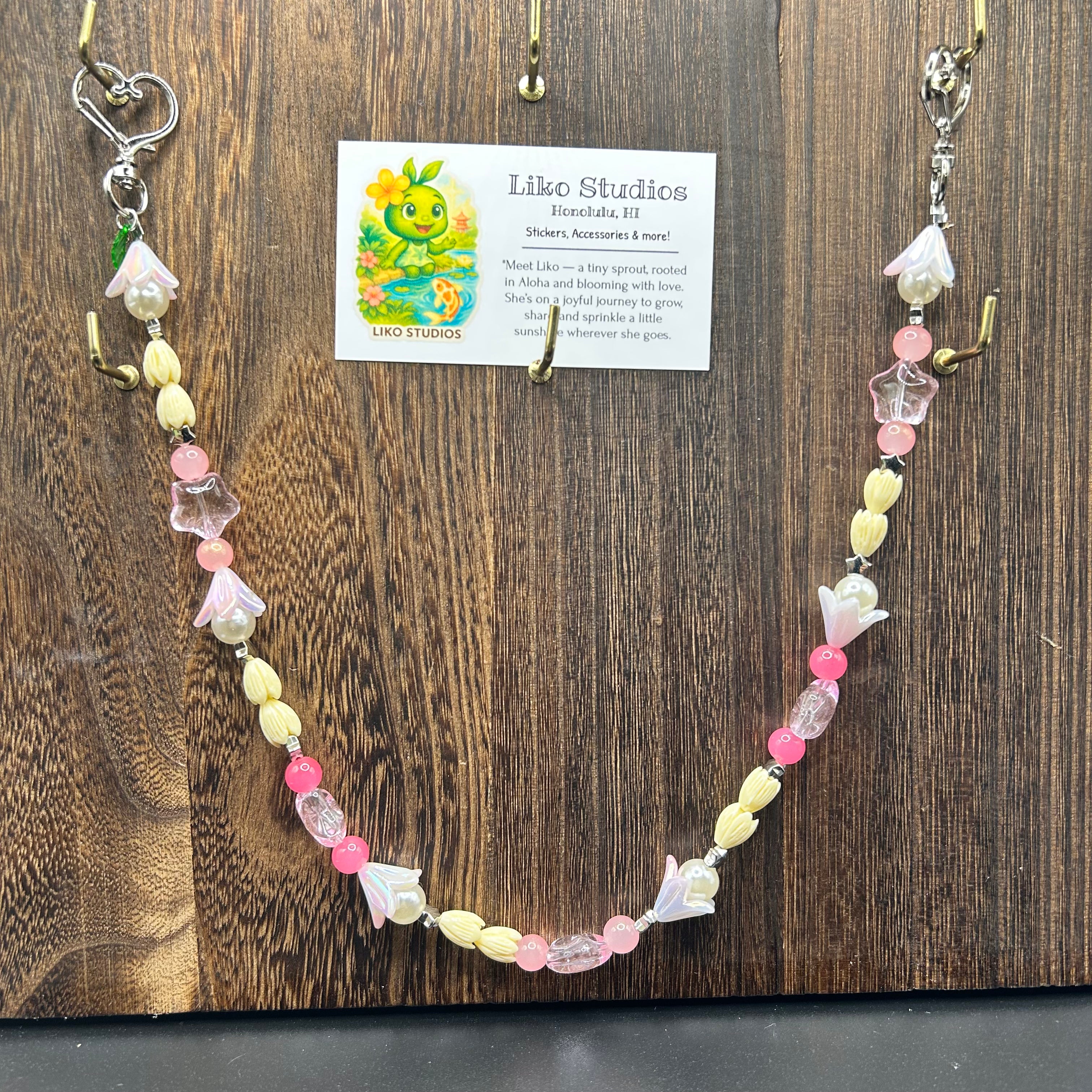 Tulip, Star Pikake • Bag Charm • Phone Charm • Car Lei