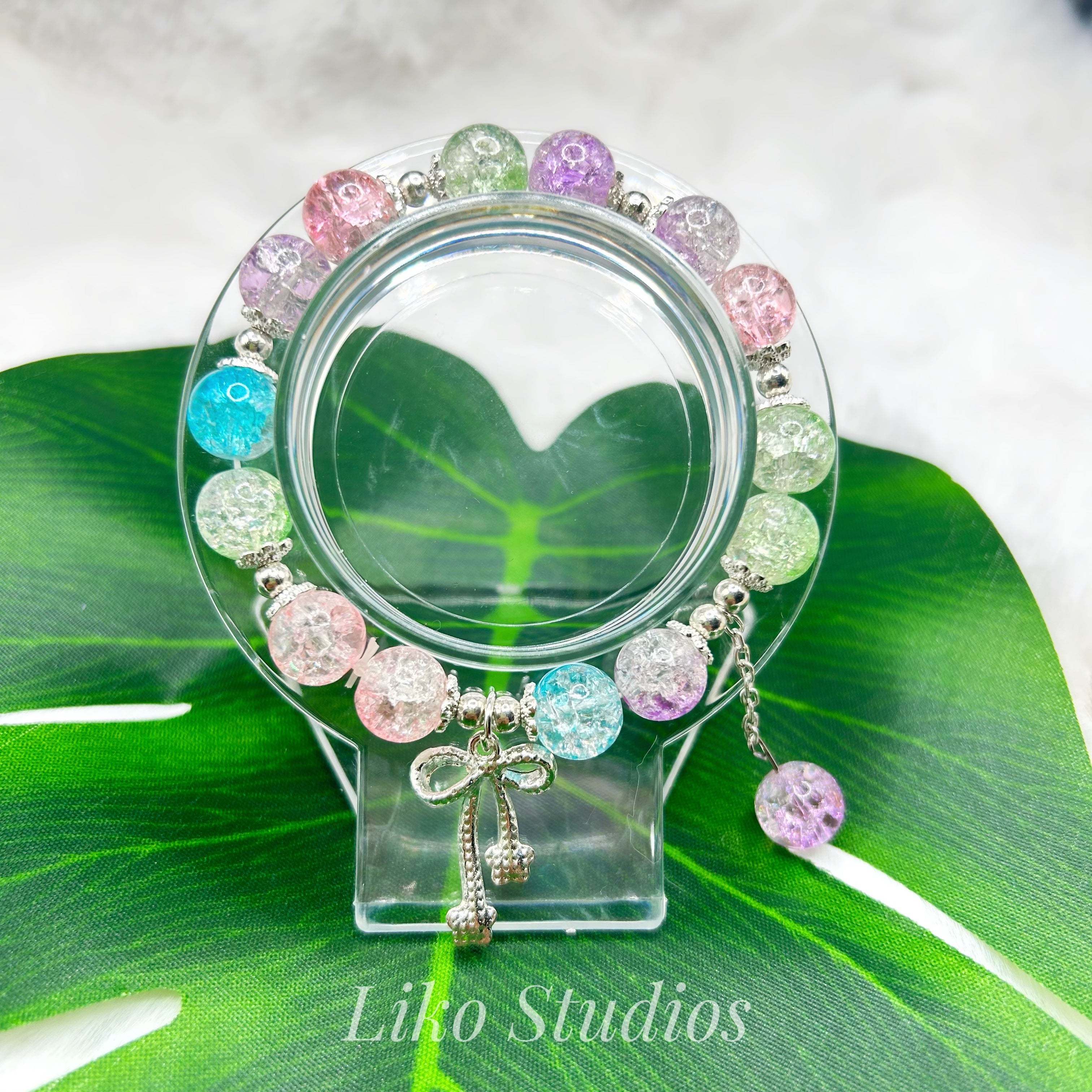 Ice Crackle Bow • Bracelet 031