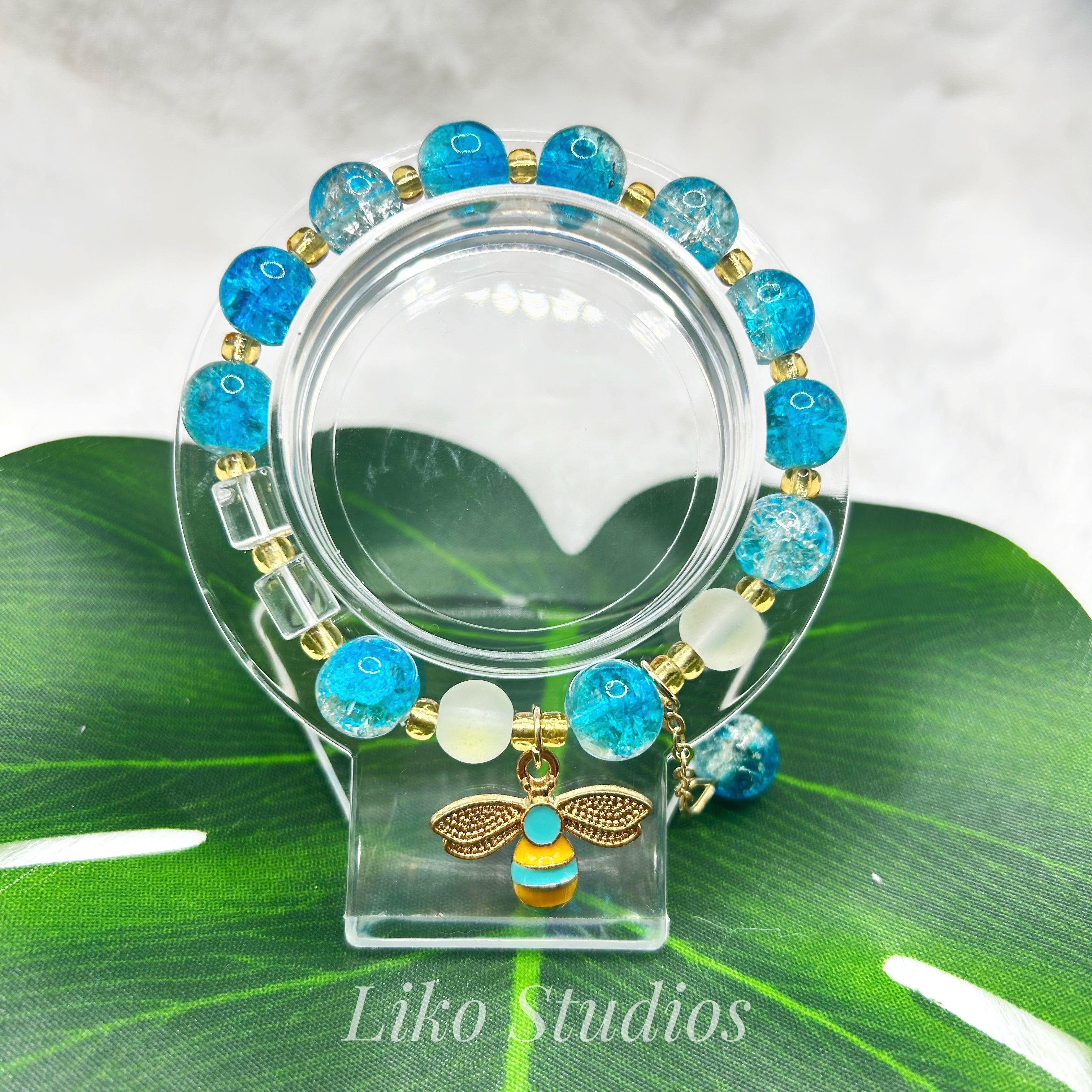 Aqua Ice Bee • Bracelet 033