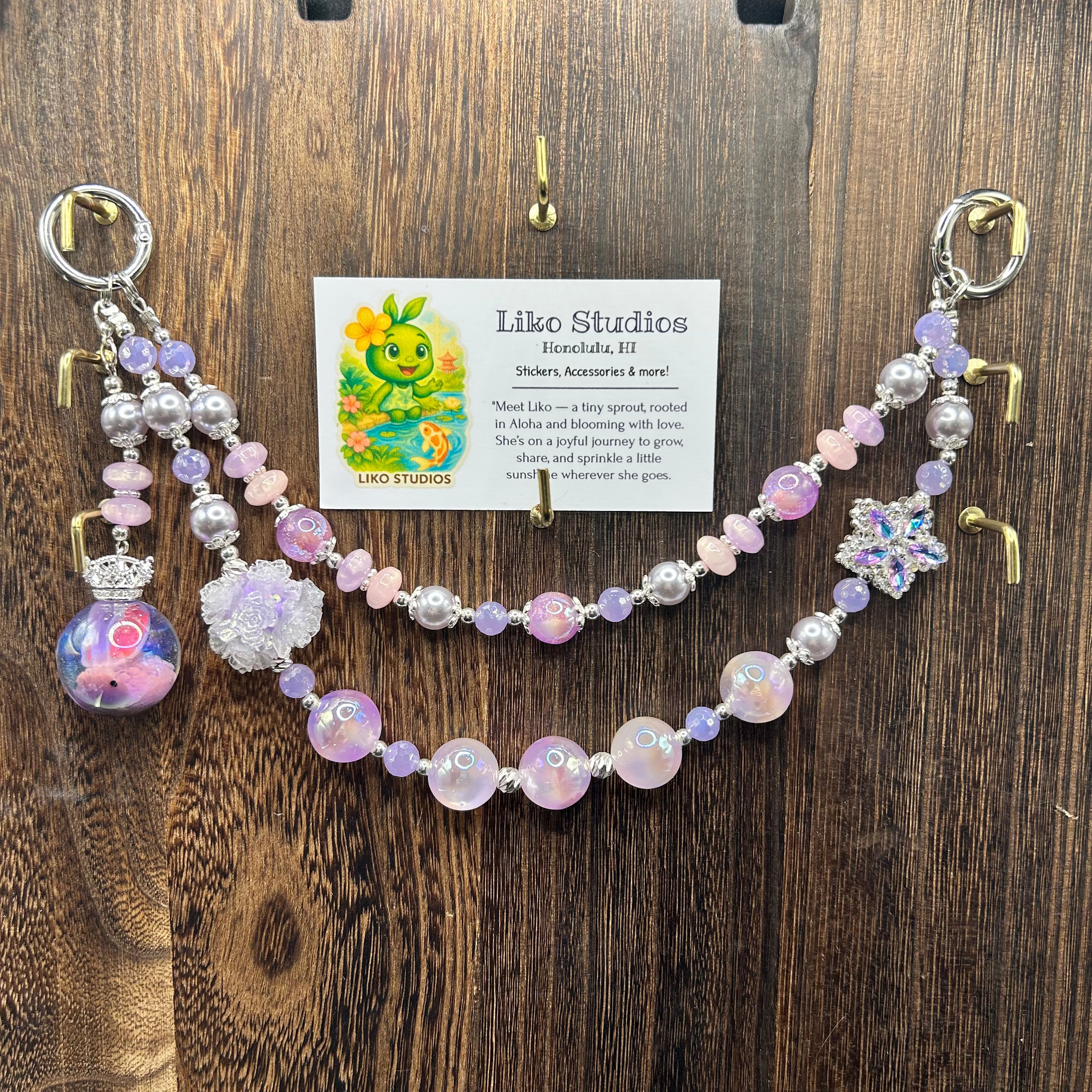 Lilac Bunny Shimmer • Luxe Bag Charm