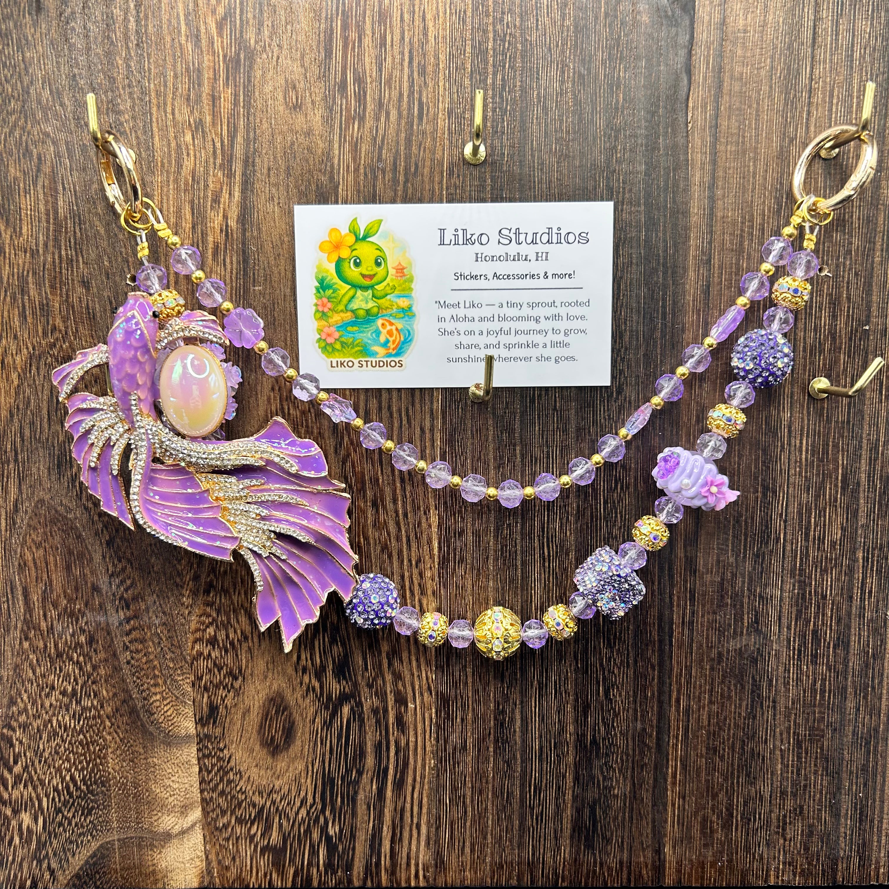 Purple koi • Luxe Bag Charm
