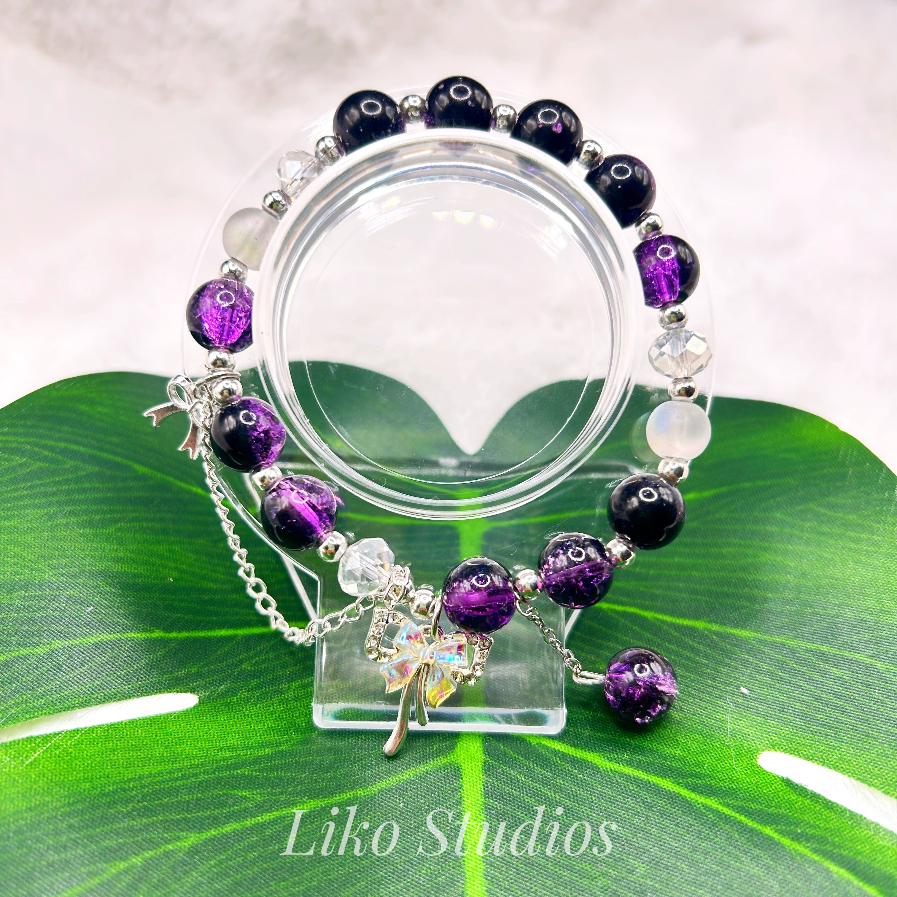 Purple Royal Bow • Bracelet 034