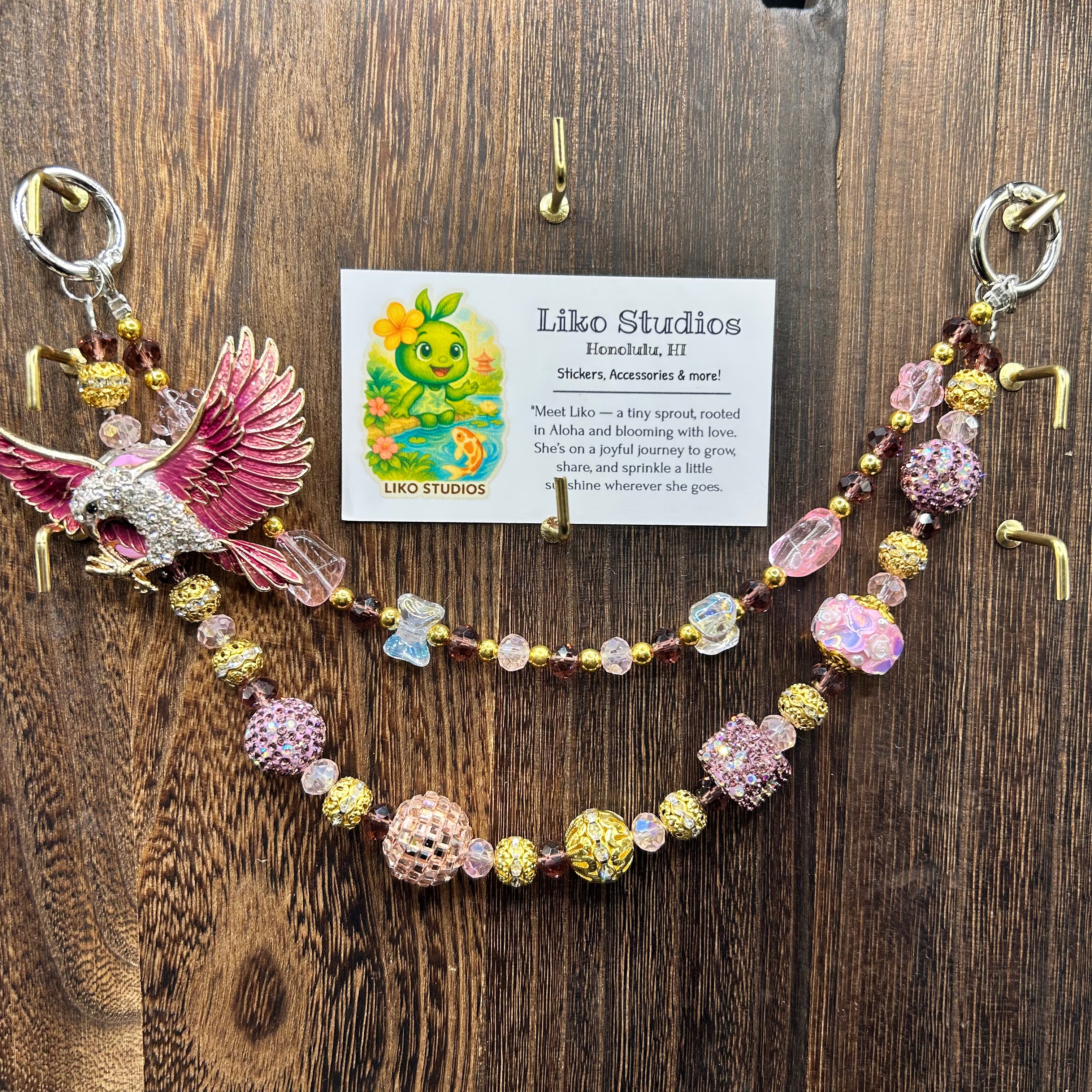 Pink Phoenix • Luxe Bag Charms