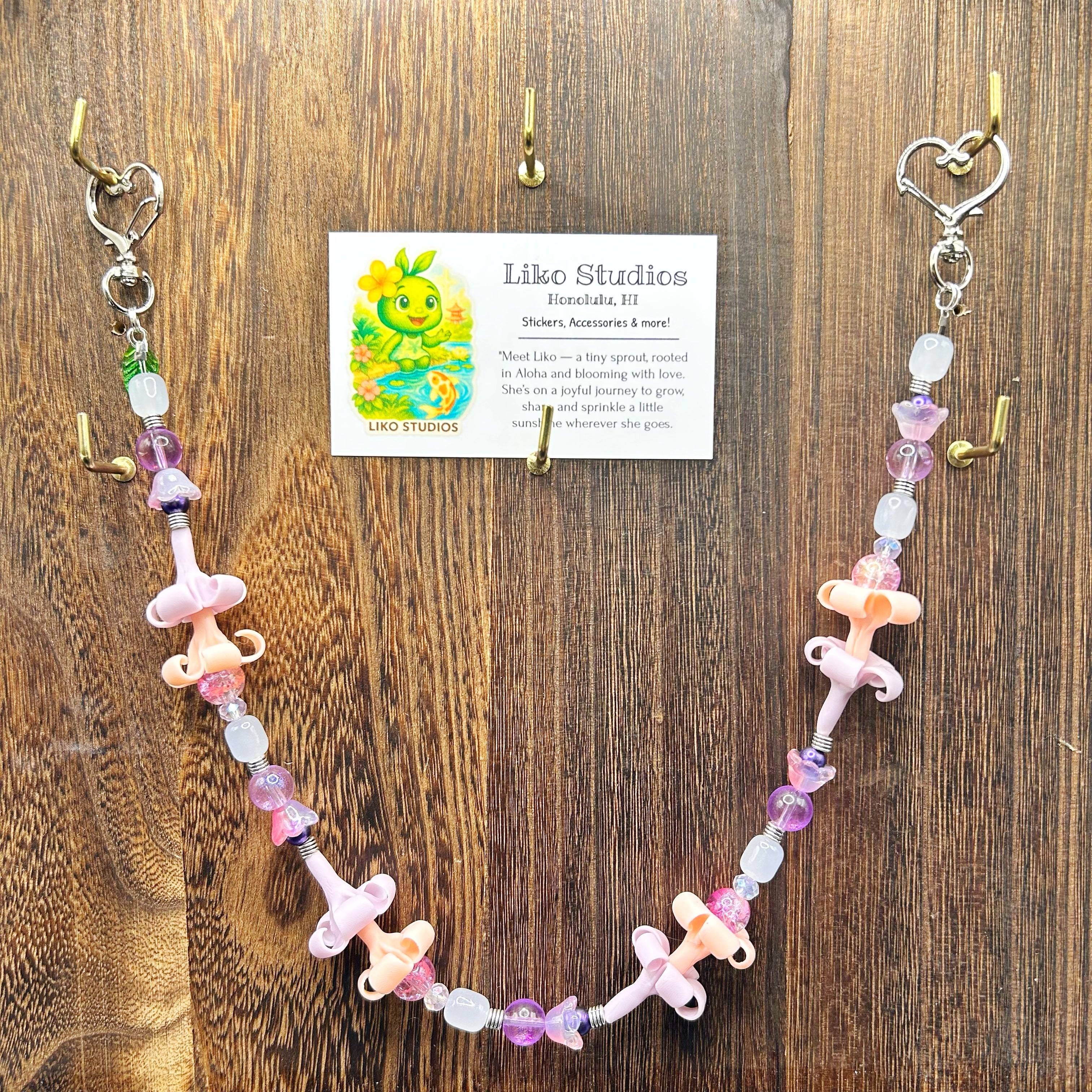 Lilac & Pink • Bag Charm • Phone Charm • Car Lei