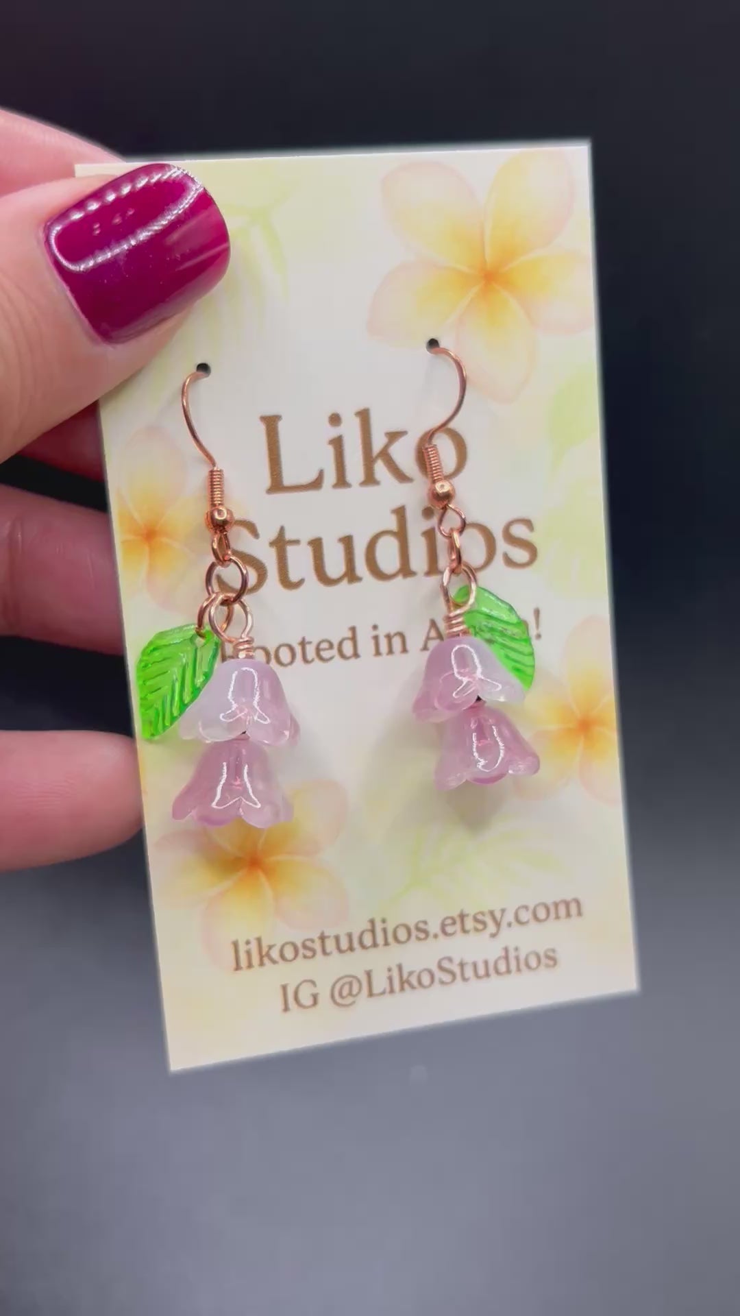 Double Crown Flower Earring Set
