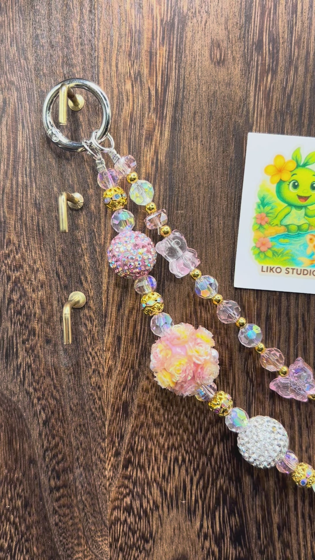 Tropical Pink Vacation • Luxe Bag Charms
