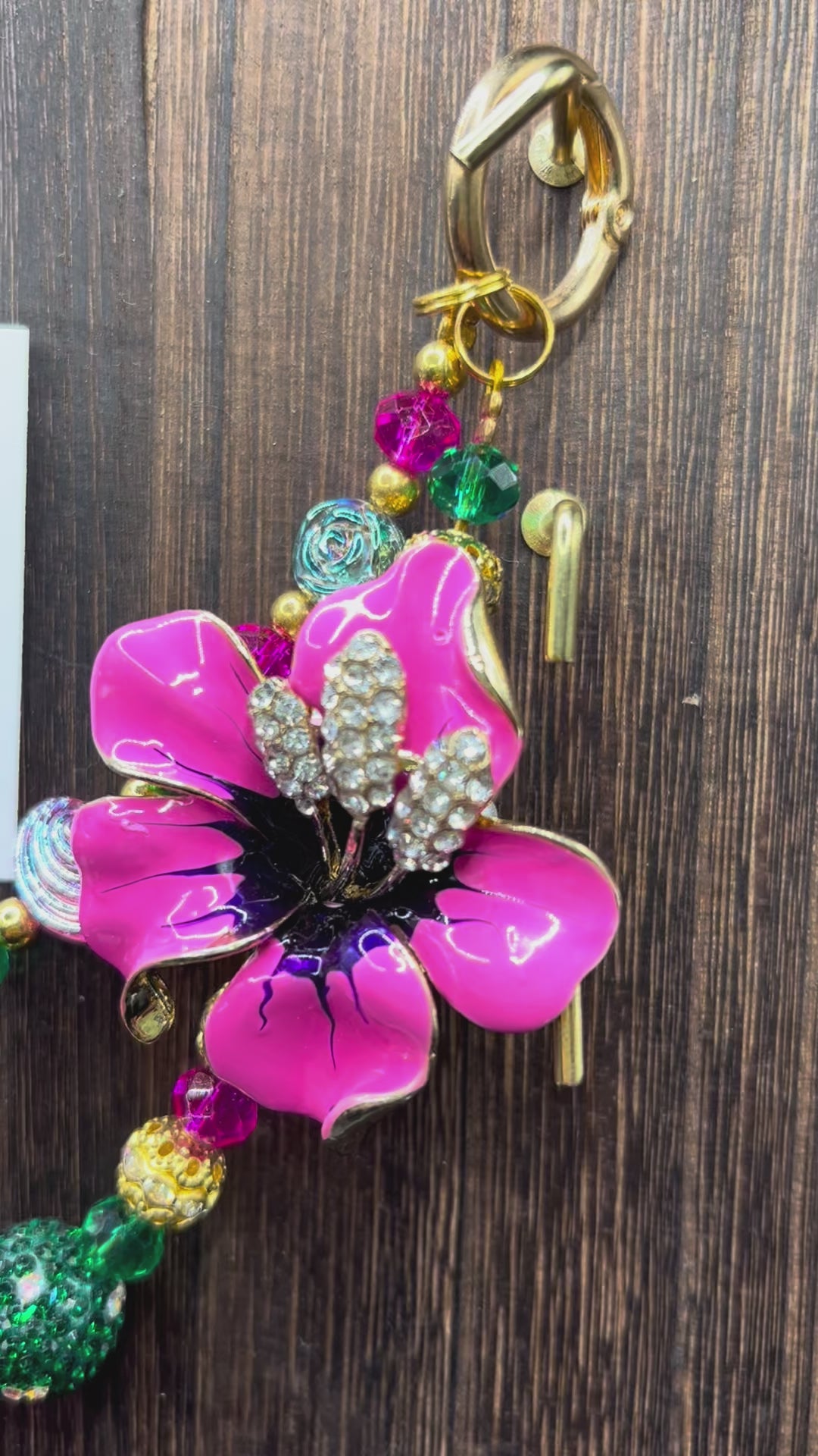 Pink Hibiscus • Luxe Bag Charms