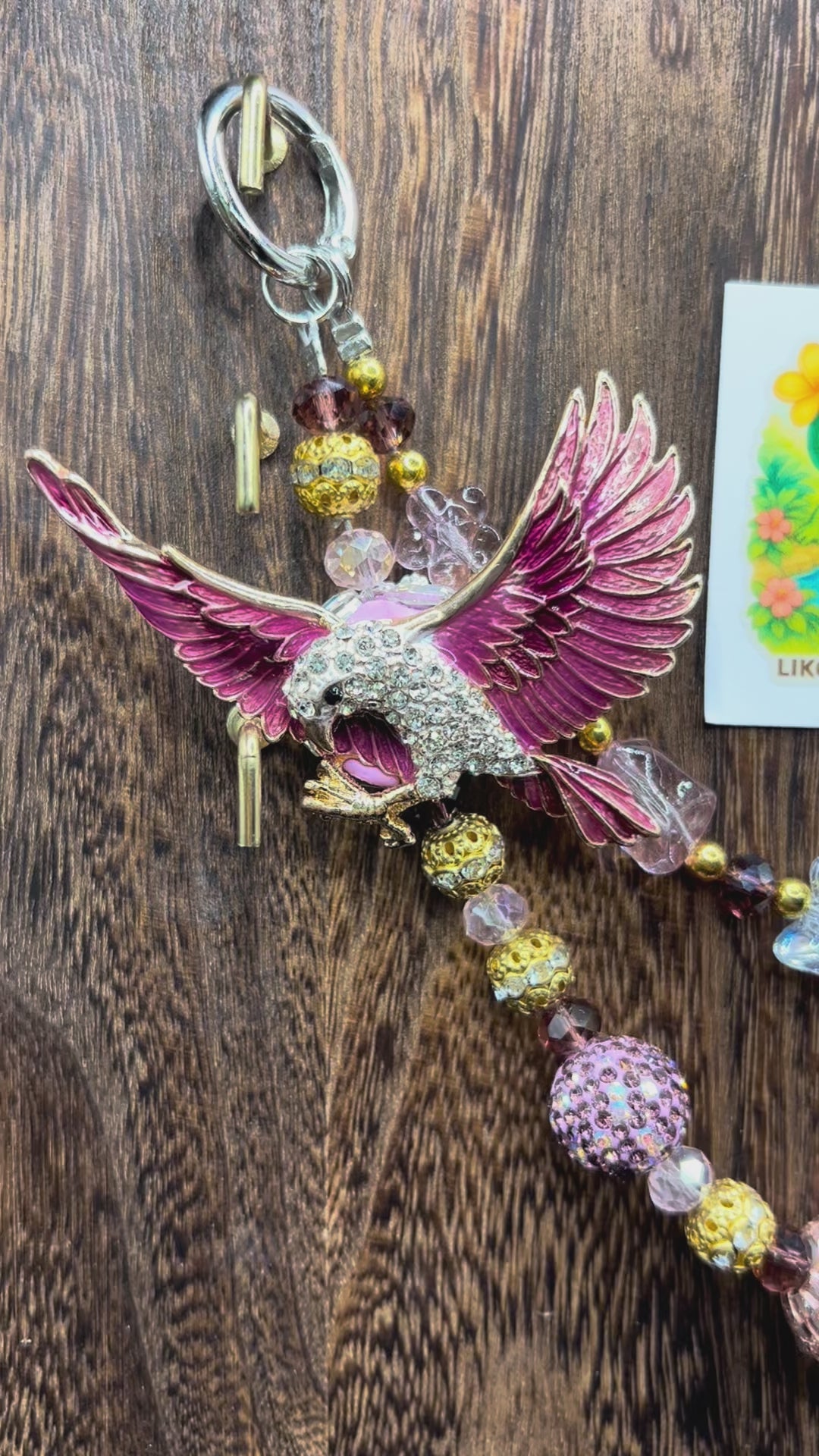 Pink Phoenix • Luxe Bag Charms