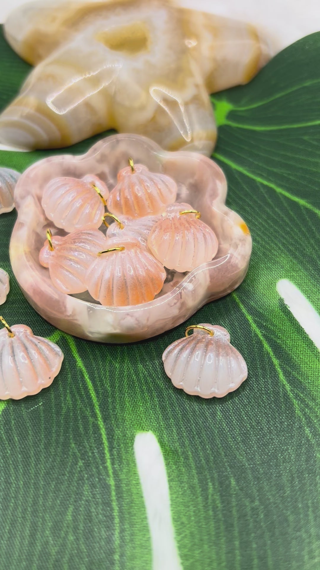 Beach Shells • Prelooped Beads